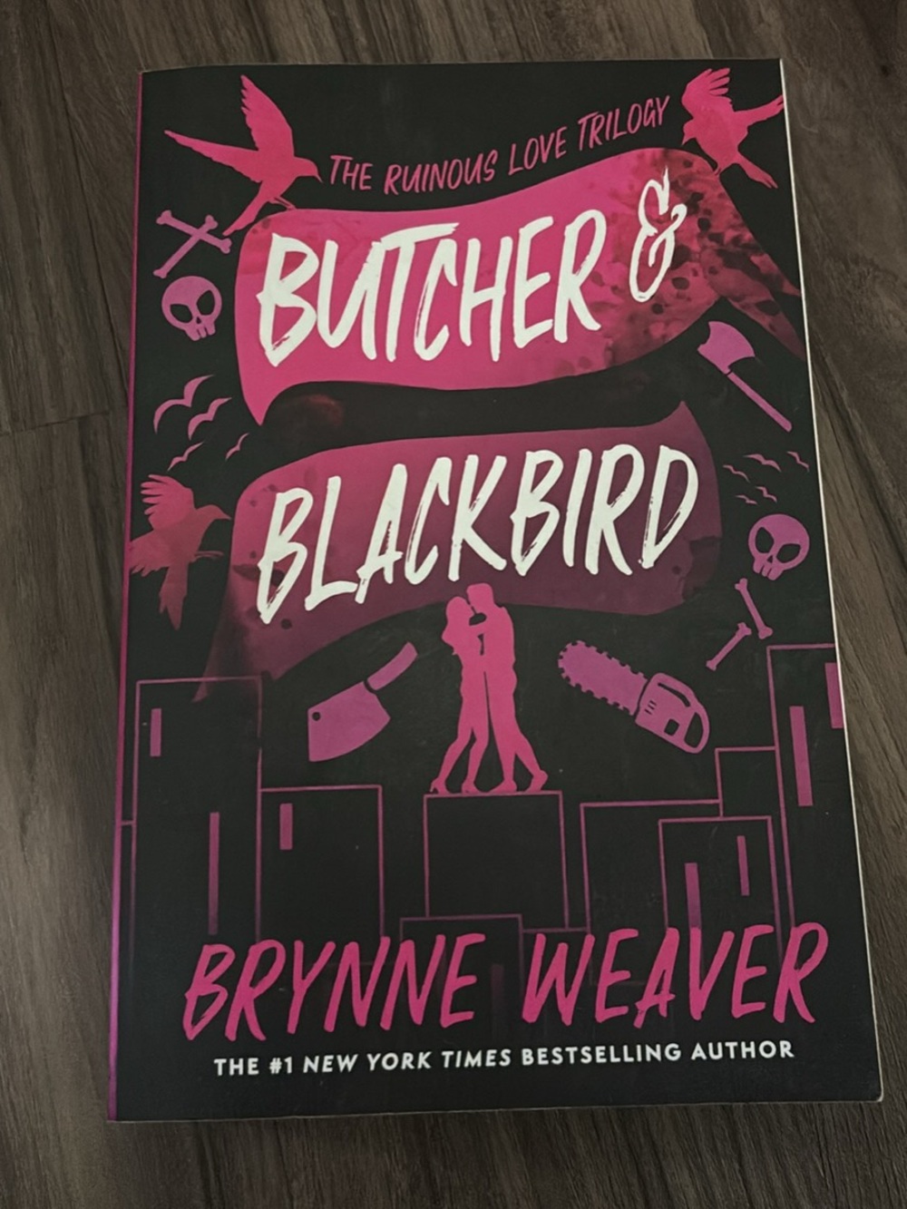 Butcher & Blackbird Paperback Book - Pink & Black Cover